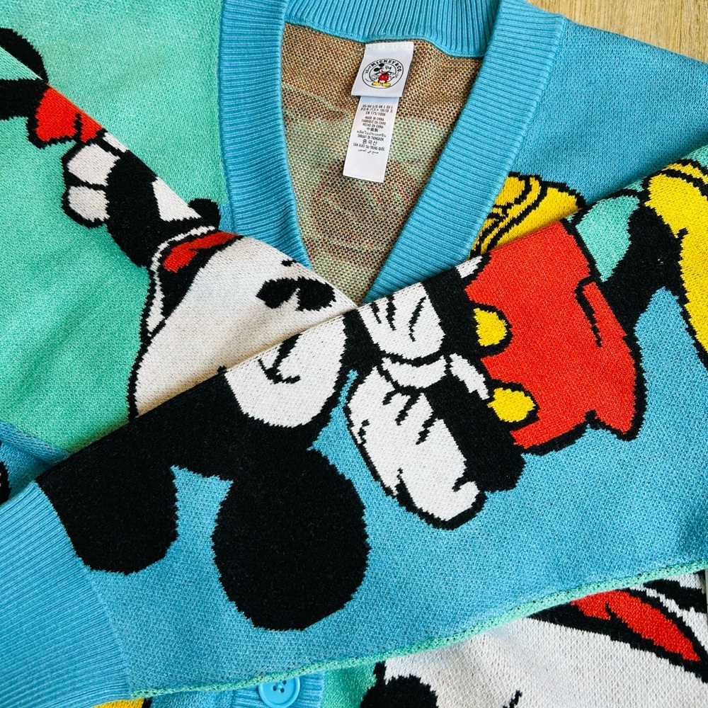 Disney Turquoise Mickey Mouse Women's Cardigan - Picture 4 of 12